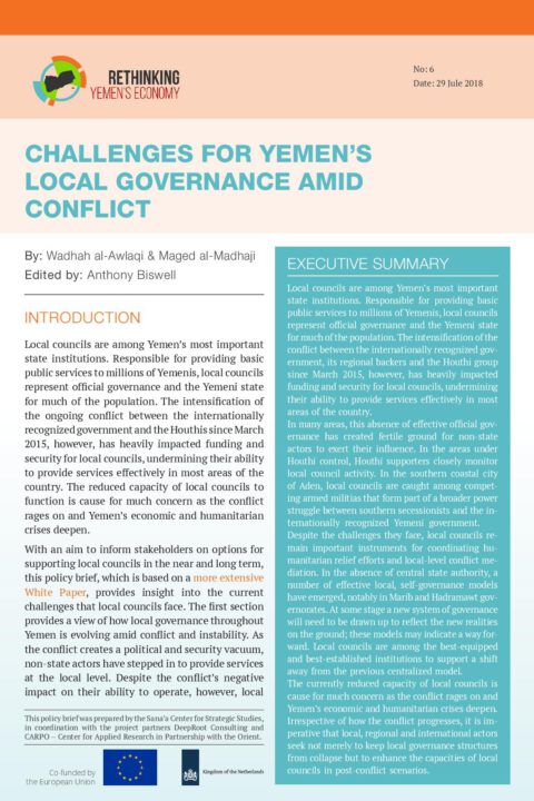 Challenges for Yemen’s Local Governance Amid Conflict