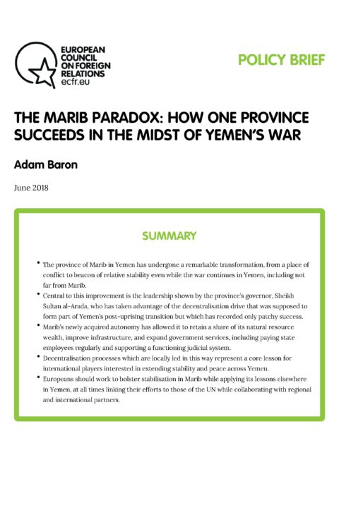 The Marib Paradox: How one province succeeds in the midst of Yemen’s war