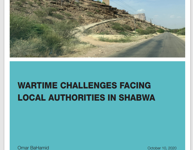 Wartime Challenges Facing Local Authorities in Shabwa